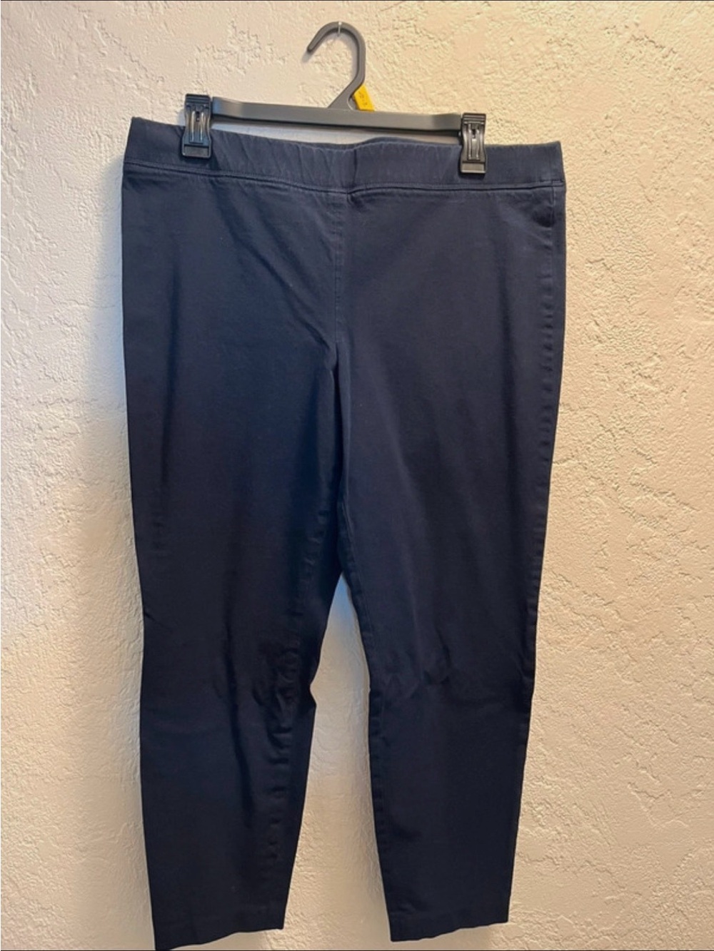 Talbots Navy Pull-On Ankle Pants